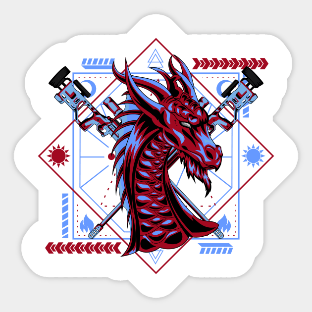 dragon sniper Sticker by SHINIGAMII